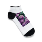 neat55のアジサイの球状の花房 Ankle Socks