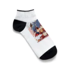 可愛らしいドラゴンのイラストグッズ店のかわいらしいドラゴン Ankle Socks