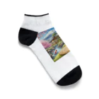 taiseibowのネコ＆富士山 Ankle Socks