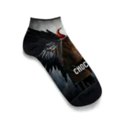 からすねこのショコラBLACK Ankle Socks