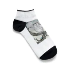 bigbamboofamilyの月明かりと梟 Ankle Socks