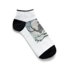 bigbamboofamilyの月に照らされた梟 Ankle Socks