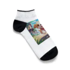 happiness_shopのかわいい子犬が元気いっぱい！ Ankle Socks