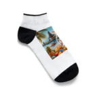 jkmurataの旅大好きなカッコいいねこがバリ島でのんびり Ankle Socks