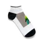 jthbcのオウム柄ピクセルアート Ankle Socks