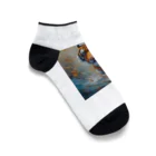 Isaiah_AI_Designの精力的なトラ Ankle Socks