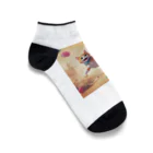 blackteaの遊んでる猫 Ankle Socks