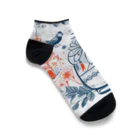 (っ◔◡◔)っ ♥ Le Petit Trésor ♥の花の詩カップ(The Flower Poetry Cup) Ankle Socks