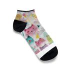 F2 Cat Design Shopのbeloved cats 002 Ankle Socks