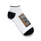 F2 Cat Design Shopのhairless cat 001 Ankle Socks