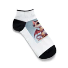 nekodoragonのびっくり！ 猫ドラゴン Ankle Socks