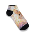 はなうさまほのうさぎとステンドグラス②｡.:*･ﾟ Ankle Socks