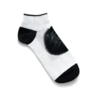 動物大好きの黒いポメラニアン Ankle Socks