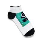 Smile Pop Artの水中パンダ Ankle Socks