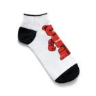 R168の赤いベアブリック Ankle Socks