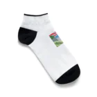 eugorameniwaの浜辺の朝日 Ankle Socks