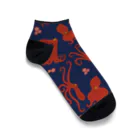 oba:obaの蛸がいっぱい Ankle Socks