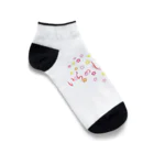 ainarukokoroのいらしゃいませ　花 Ankle Socks