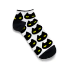 F2 Cat Design Shopの黒猫ボディーガード 001 Ankle Socks