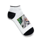 巫女スタぐらむのだっこされる神様 Ankle Socks