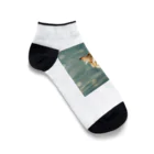 ronstr_のちらりキャット Ankle Socks