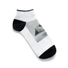 アミュペンの清潔感あふれる白いスニーカー Ankle Socks
