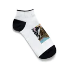 yuo1040yamato Soraの保護猫ボンタさん Ankle Socks