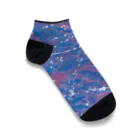 Akya_Artworksの惑星 Ankle Socks