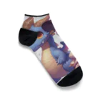 ピクセルパレットのドラゴンと可愛い女の子3 Ankle Socks