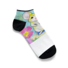 いちごソーダのねずみのスニーキー Ankle Socks