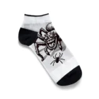 nandAのクモ柄 Ankle Socks