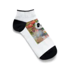 bigbamboofamilyのパンダの一休み　小籠包 Ankle Socks