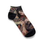 Omaniの浮世絵風美女 Ankle Socks