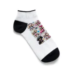 アニマルペイントの犬のグッズ Ankle Socks