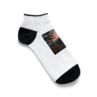 chachamaaruの夕陽が山々にそそぐ美しい光 Ankle Socks