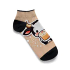 yu-zenの牛が牛乳 Ankle Socks