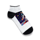 Void Dogの宇宙を舞台に、スター犬がかわいらしく星々を巡る Ankle Socks