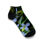 nijiirosorausagiのどくだみの花  うさぎの畑 Ankle Socks