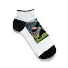 Panda Art Galleryのラグビーパンダ Ankle Socks