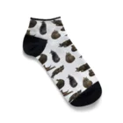 moyomeの色んな太ってるねこ、いっぱい Ankle Socks