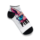 pinrabi【ピンラビ】のPINRABI【クールで個性的なピンクのウサギ】 Ankle Socks