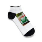 T-BORNSTAKEのブルドッグくんのある夏の日 Ankle Socks