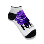 Future Starry Skyの紫色の薔薇 Ankle Socks