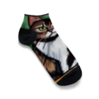 Ppit8のどっしりかまえる猫ちゃん Ankle Socks