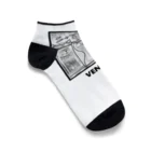 decayedcrowの液体猫ベニャム　お洒落グッズ Ankle Socks