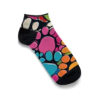 Zonのポップアート　足跡 Ankle Socks