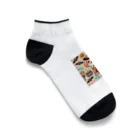 あとりえmignonのハロウィンドッグ Ankle Socks