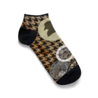 海賊猫 cocoのSALE✰シャーロック・ホームズ スチームパンク 歯車 Ankle Socks