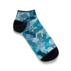 Teal Blue Coffeeのhide-and-seek Ankle Socks