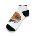 Ｍａｒｓｈのレオパ･タンジェリン Ankle Socks